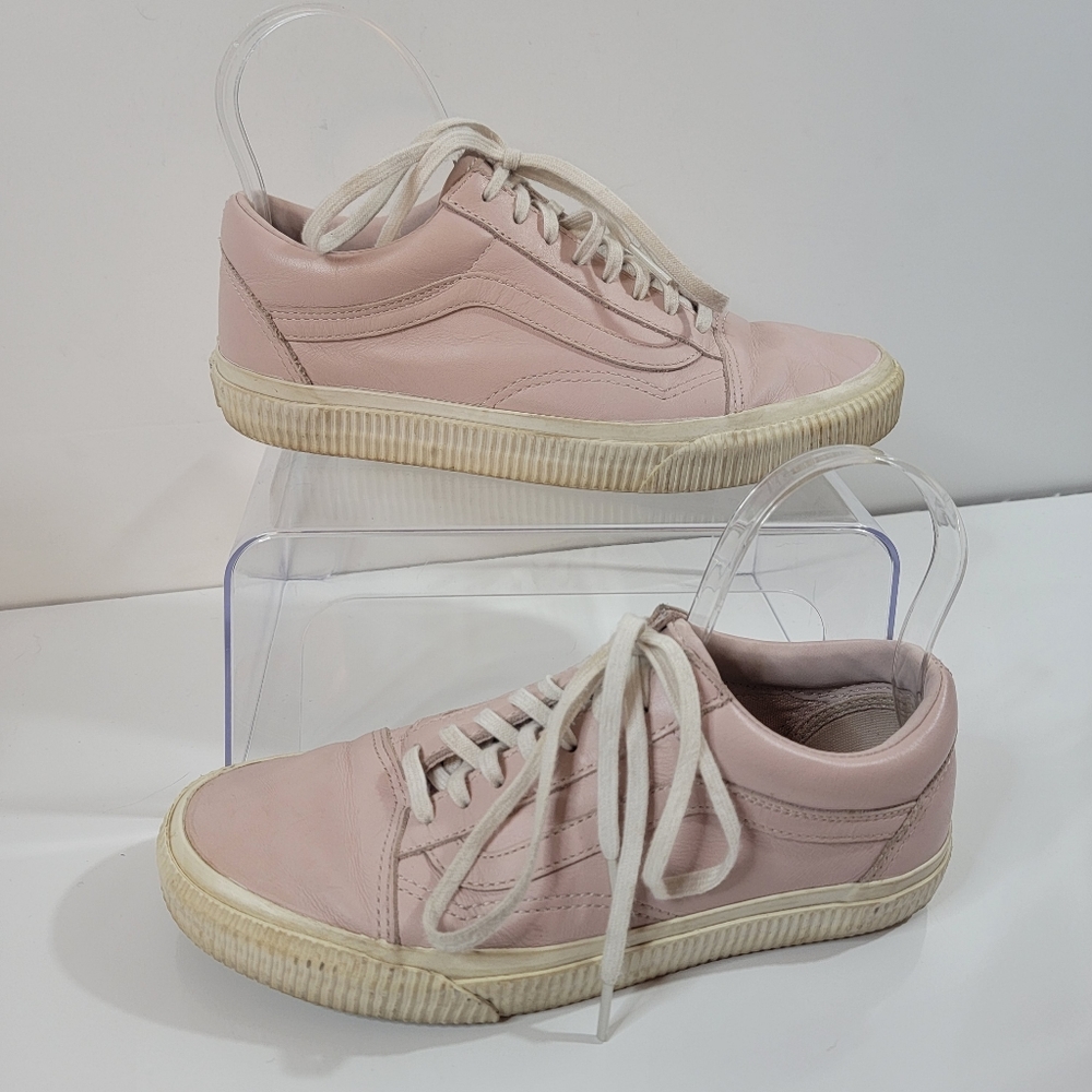 Vans Pink Faux Leather Women's Size 8 Shoes